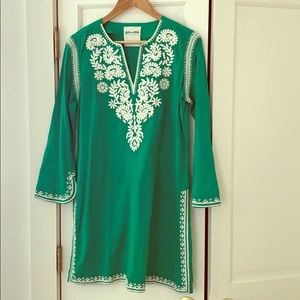 Emerald Green Tunic Length Kaftan